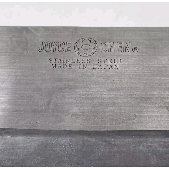 Joyce Chen Cleaver Stainless Steel 8" Blade Wood Handle Made In Japan - Picture 2 of 8